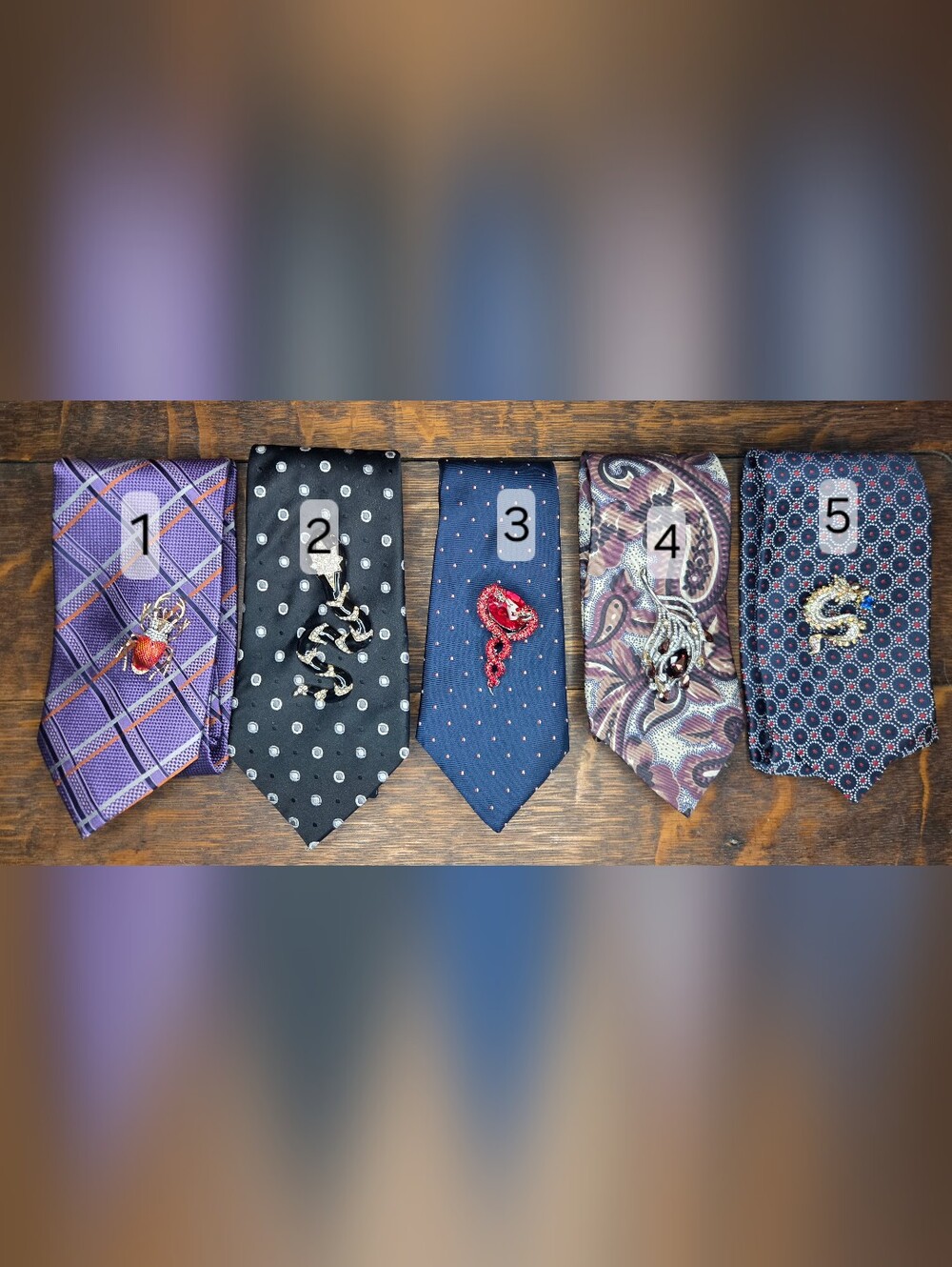 MADE TO ORDER Ladies Custom Ties Upcycled From Mens Ties - Picture 2 of 16